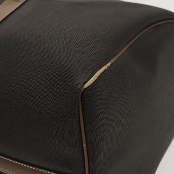 Dunhill Boston Bag PVC Brown Auth am8180 - Picture 5 of 16